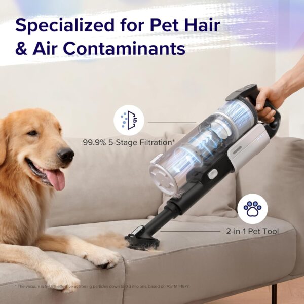 LEVOIT Cordless Vacuum Cleaner, Stick Vac with Tangle-Resistant Design