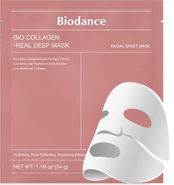 BIODANCE Bio-Collagen Real Deep Mask, Hydrating Overnight Hydrogel Mask