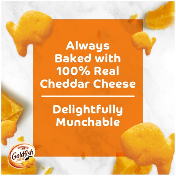 Goldfish Cheddar Crackers Goldfish Cheddar Crackers Snack Packs, 30 Count