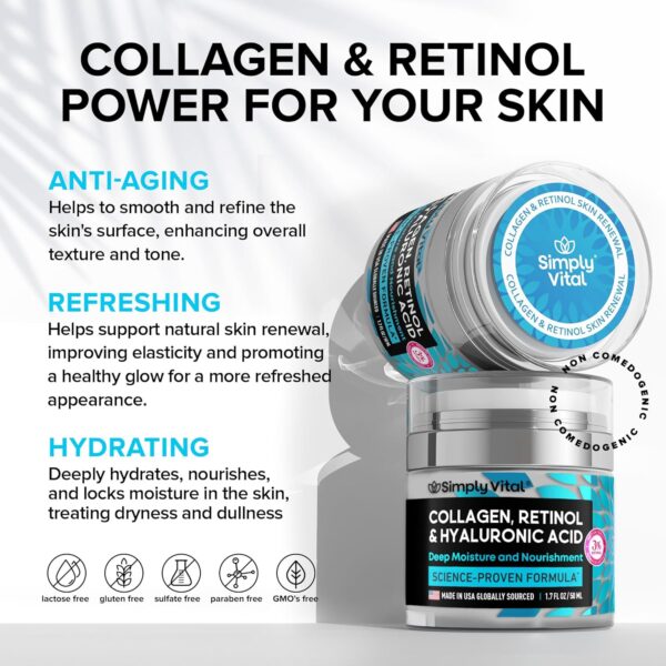 SimplyVital Collagen, Retinol & Hyaluronic Acid Cream