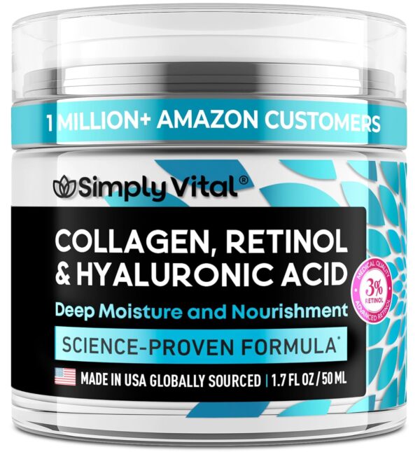 SimplyVital Collagen, Retinol & Hyaluronic Acid Cream