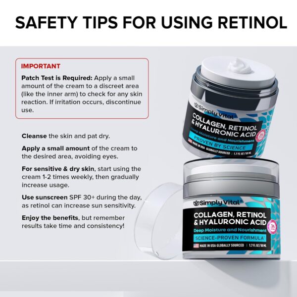 SimplyVital Collagen, Retinol & Hyaluronic Acid Cream