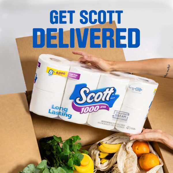 Scott 1000 Trusted Clean Toilet Paper 32 Rolls
