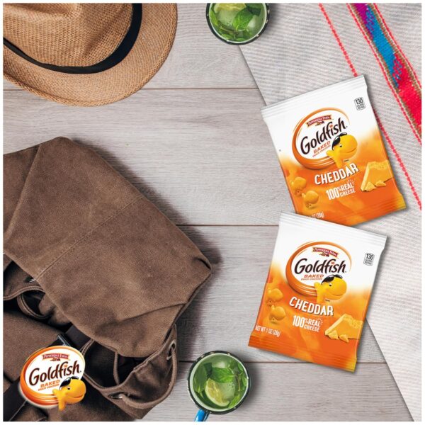 Goldfish Cheddar Crackers Goldfish Cheddar Crackers Snack Packs, 30 Count
