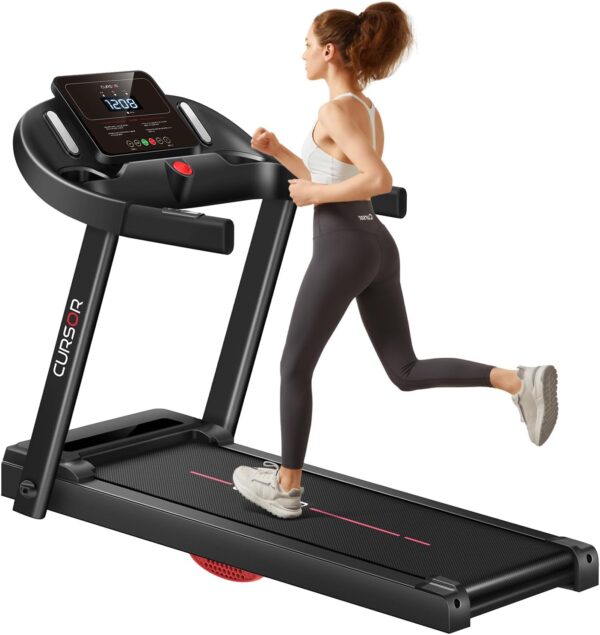 CURSOR FITNESS Home Folding Treadmill with Pulse