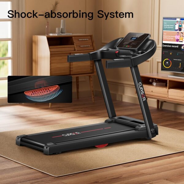 CURSOR FITNESS Home Folding Treadmill with Pulse