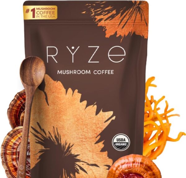 RYZE Mushroom Coffee | 6 Adaptogenic Mushrooms