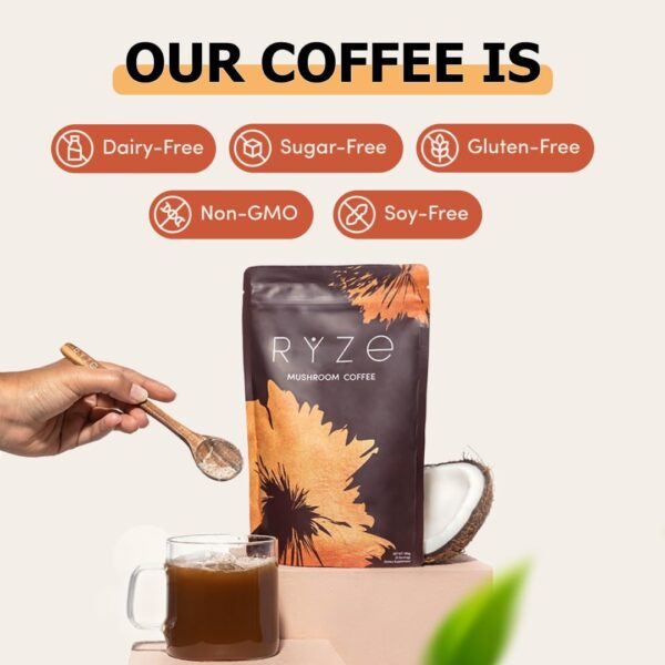 RYZE Mushroom Coffee | 6 Adaptogenic Mushrooms