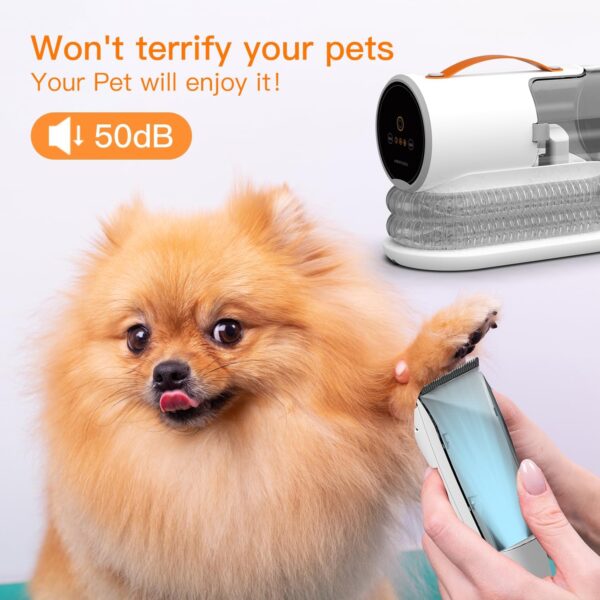AIRROBO Dog Grooming Vacuum, Dog Grooming Kit,12000Pa Strong Pet Grooming Vacuum for Dogs