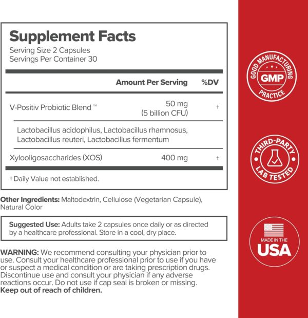 URO Vaginal Probiotics for Women pH Balance with Prebiotics & Lactobacillus Probiotic Blend