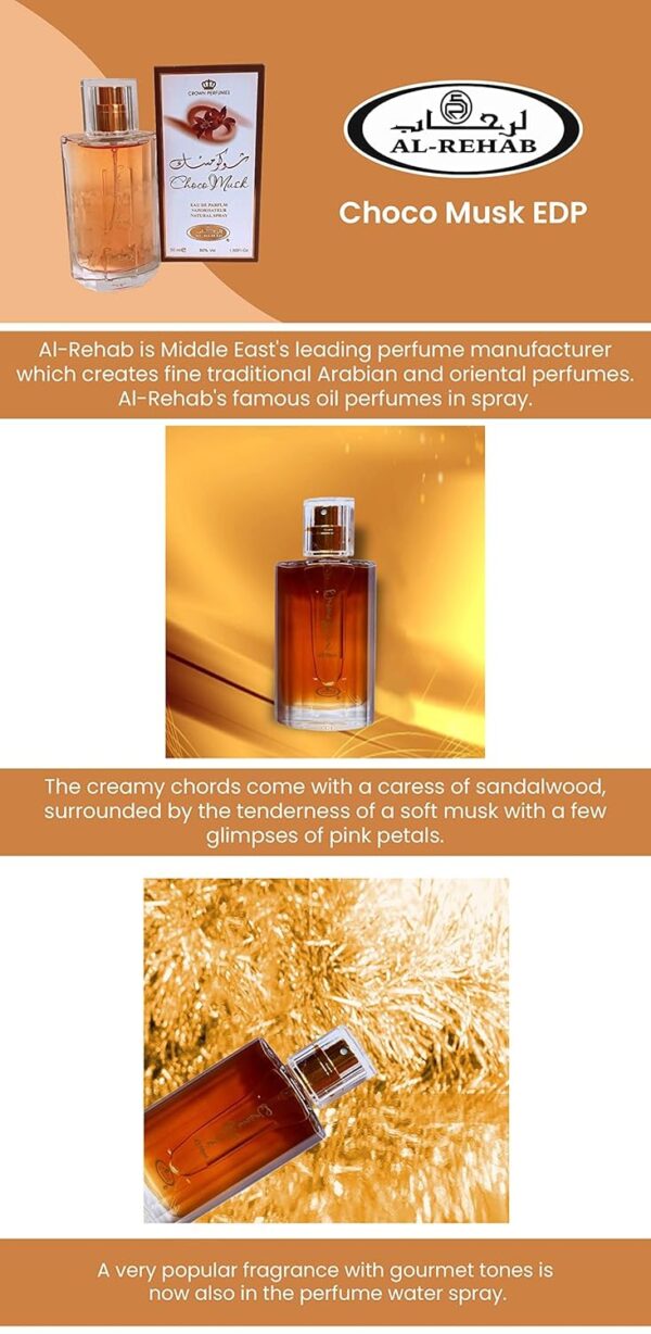 Al-Rehab Choco Musk Eau de Parfum Spray for Women